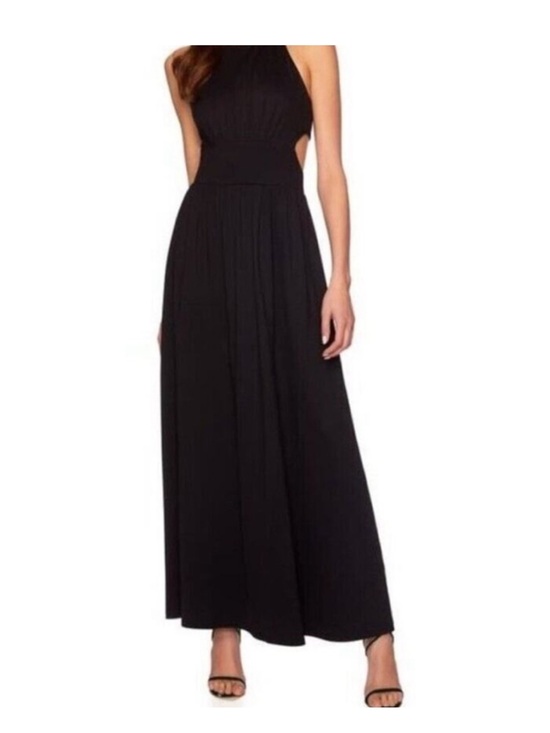 Susana Monaco Dresses & Skirts - Susana Monaco V Neck -Strap Back Tie Maxi Dress sz. L